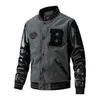 Mode Streetwear À Manches Longues Casual Noir Automne En Gros Blanc Baseball Varsity Hommes Vestes GQO