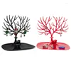 Jewelry Pouches Black White Pink Rose Red Deer Earrings Necklace Ring Pendant Bracelet Cases&Display Stand Tray Tree Storage