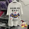 Camisetas Masculinas 2023ss Bat Human Made T-shirt Impressão Oversized Top Tees T-shirts de Tecido Pesado T230602