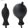 Silikon med pump Uppblåsbara vuxna produkter Anal Dilator Sex Toys For Women Men Expanderbar Butt Plug Massager235J L230518