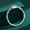 Anneaux De Bande 2022 NOUVEAU Baguette Exquise Diamant Cristal Couple Bague Pour Les Femmes Géométrique Authentique En Argent Sterling Saint Valentin Bijoux J230602