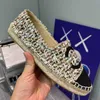 Designer Espadrilles Classic Channel Shoes Chanelshoes Flat Bottom Grass Weaving Derma Luxury Casual Women Shoes Loafers Fisherman Sneakers Chanells Sandaler