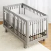 Bed Rails 2pcsSet Summer Breathable Baby Crib Bumper Safety Crash Babys Bumpers born Bedding Set Anti Fall Down 340160x30cm 230601