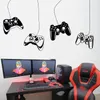 4 pçs controlador de jogo adesivo de parede sala de jogos ps joystick zona de jogos de vídeo gamer decalque de parede xbox quarto infantil vinil decoração da casa