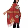 Foulards imprimés Cal Antique turc Kilim écharpe femmes hommes hiver automne chaud bohème Vintage persan tapis Tribal châle Wrap