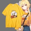 Men's T Shirts Fashion Brand Game Anime Funny Cute Paimon Kaedehara Kazuha Graphic Shirt Men Women Regular Tshirt Unisex Cotton T-shirts