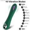 Potente vibratore del punto G Dildo Morbido silicone Massaggiatori vibranti Stimolazione anale della vagina del clitoride Giocattoli adulti del sesso per le donne L230518