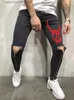 Hommes Shorts Hommes Élégant Déchiré Jeans Pantalon Biker Maigre Mince Droite Effiloché Denim Pantalon Nouvelle Mode Skinny Jeans Hommes Vêtements Taille M-XXXL T230602