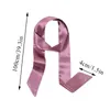 Scarves Small Silk Scarf Narrow Thin Satin Neck Tie Handle Bag Ribbons Headband Solid Color Long Multifunctional