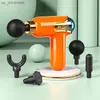 Pistola per massaggio LCD ad alta frequenza Rilassamento muscolare Rilassamento del corpo Massaggiatore elettrico con vibratore per pistola per terapia a borsa portatile Fitness L230523