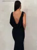 Vestidos de festa, vestido maxi de vestido de vestido com revestimento sem costas sexy para mulheres, outono, elegante e elegante e noturno clube de festas de baile vestidos vestidos vestido T230602