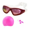 occhiali Miopia Tappi per le orecchie per adulti Borsa per cappello in silicone Piscina Occhiali impermeabili da donna Protezione UV Occhiali da sub con prescrizione P230601