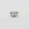 Ny 2023 Designer smycken armband halsband personlighet enkel diamant rutig rödgrön emaljpar ring