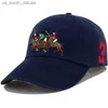 2021 Polo Caps Роскошные дизайнеры папа шляпа бейсболка для мужчин и женщин знаменитые бренды хлопок регулируемый череп спорт гольф изогнутый Sunhat L230523