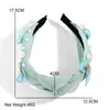 Hair Clips Flatfoosie 2023 Butterfly Pearl Hairbands Headbands For Women Girls Solid Color Knot Headwear Fashion Boho Accessories