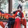 Anime Kostümleri Tian Guan Ci Fu Hua Cheng Cosplay Comp Red Çin Antika Gel Han Fu Su Su Kazanmış Üniforma Z0602