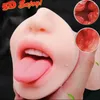 sex toy masseurBouche Oral Sucer Godes Masturbateur Tasses Pénis Cock Cover Massage Chatte Vagin Stimulateur Sex Toys Produits Pour Adultes Poupée pour Homme L230518