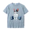 T-shirts masculinas T-shirts masculinas French Bulldog Halterofilismo Engraçado Deadlift Men Fitness Gym T-Shirt TShirt Latest Cute Cotton Fabric Boy Tee Shirt Casual 230601