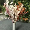 Dekorativa blommor 1pc fuchsia konstgjorda siden blommor gren diy hem trädgård bonsai ornament bröllop fest dekoration falsk