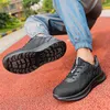 Zapatillas de deporte para hombre, zapatillas deportivas negras de goma para hombre, zapatillas deportivas transpirables azules para hombre y mujer, Tenis masculinos grises