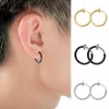Body Jewelry 1Pairs Punk Goth Earrings Titanium Retractable For Women Septum Clip On Nose Lip Ear Fake Piercing Rings Stud