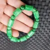 Bangle 2023 Cylindrical Ball Natural Jade Bracelet DIY Green Beads Brand Charm