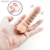 Sex Toy Massagerfinger Sleeve G Spot Massage Vibrators Vuxen Produkt Finger Vibrator Toys For Woman Clitoris Stimulation Brush vibrerande L230518