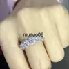 Bagues de bande 2022 bague de mariage couleur argent pour femmes bande Bling Zircon pierre promesse de mariée S anneaux bague d'anniversaire bijoux à la mode J230602