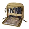 خريطة الأداة المساعدة التكتيكية خريطة الإدارة الأداة EDC أداة Molle Bag منظم لنظام Molle - Tan CX200822201M