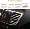 Caricabatteria da auto 10Pcs Universal Car Air Conditioner Outlet Decorative 20cm U Shape Molding Trim Strips Decor Car Styling Accessories