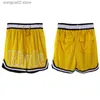 Men's Shorts Mesh Rhude Vintage Shorts Men Women Long Drawstring Breeches T230602