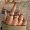 Anéis de banda VAGZEB Bohemian Gold Color Wide Rings Set For Women Girls Hollow Butterfly Heart Moon Finger Tail Rings Bijoux Jewelry Gifts J230602