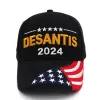 Neue DESANTIS 2024 Kappe USA Flagge Baseball Caps Snapback Präsident Hut 3D Stickerei CPA5734 JN02