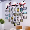 Adesivos de parede Po Frame Adesivo 3d Acrílico Empresa Cultura Mural Família Viagem Memórias Decalques Alpendre Quarto de Crianças Faça Você Mesmo Árvore Papel de Parede