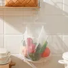 Storage Bags Clothes Wall Hanging Laundry Net Bag Fruits Vegetable Breathable Mesh Basket Organizer Door Without Lace