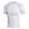 Męskie koszulki 2018 Nowy węża koszula kompresyjna krótkiego rękawu Mężczyźni Szybkie suche koszulki Rashguard Man Gyms Fitness Tank T-shirty MMA J230602