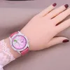 Horloges Sale Melissa Dameshorloge Strass Dragonfly Crystal Fashion Hour Armband van echt leer Klok Verjaardagscadeau voor meisjes