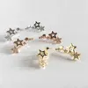 Stud Fashion Star Ear Climber Tiny Earrings for Women Birthday Party Wedding Jewelry Gift Earrring Mujer