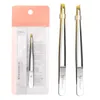 Tools 1pc Stainless Steel Flat/Slant Tip Multifunction Tweezer Eyebrow Tweezer Face Hair Removal Make Up Tools False Eyelashes Tweezer