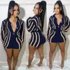 Women's Two Piece Pants ANJAMANOR Striped Knitted Sweater Cardigan and Shorts Set Women Clothing Fall 2023 Fashion Matching Sets D35 EG33 230602