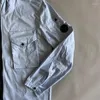 남성용 재킷 스프링과 가을 남성용 최고 품질의 멀티 포켓 렌즈 장식면 캐주얼 지퍼 까마귀 재킷 2023