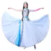 Vêtements de scène Costume de danse tibétaine minoritaire femme Performance nationale traditionnelle tenue mongole pour femmes vêtements de danse