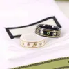 New 2023 designer jewelry bracelet necklace 925 Sterling bee black white ceramic love star hand couple ring