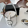 Fashion Bucket Bag Barrel-Shaped Crossbody Bags Women Handbags Diamond Lattice Zipper Closure Cosmetic Case Removable Shoulder Strap Scarves Cell Phone Purse