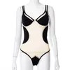 Kobiety stroju kąpielowego dla kobiet Kobiet Bikini Spring/Summer Slim Fit Seksowne siatki Bodysuit Invisible One Piece