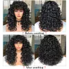 Perucas Sintéticas Vermelho Marrom Cobre Gengibre Curto Solto Encaracolado Para Mulheres Natural Cosplay Cabelo Peruca Com Franja Resistente ao Calor LIZZY 230602