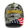 New Desantis 2024 Cap USA Flag Baseball Caps Snapback President Hat 3D刺繍CPA5734 JN02