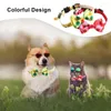 Dog Collars 2pcs Summer Fruit Soft Fancy Male Female Lovely Cleaning Easy Breakaway Bowtie With Bell Holiday Puppy Comfortable Cat