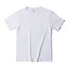 Erkekler Tişörtleri 2023 Yaz Katı Erkekler Günlük Pamuk Tees Erkekler İçin Gevşek Uygun Vintage Temel Giysiler Özelleştirilmiş Ürünler