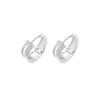 Hoop Earrings Simple Style S925 Silver Needle Multilayer Piercing Earring For Women Girls Party Wedding Jewelry